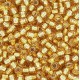 Toho seed beads 8/0 round Silver-Lined Med Topaz - TR-08-22B